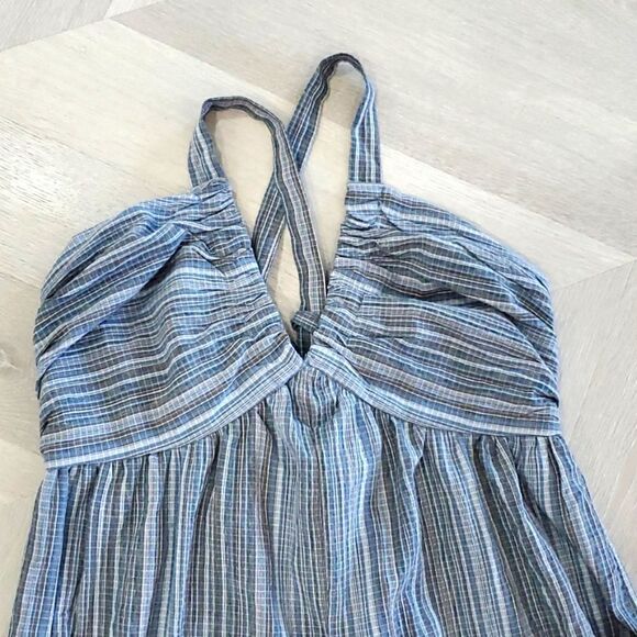 Klesis,Women’s Stripe Crinkle jumpsuit,,Nwot, Size Medium - Picture 6 of 10